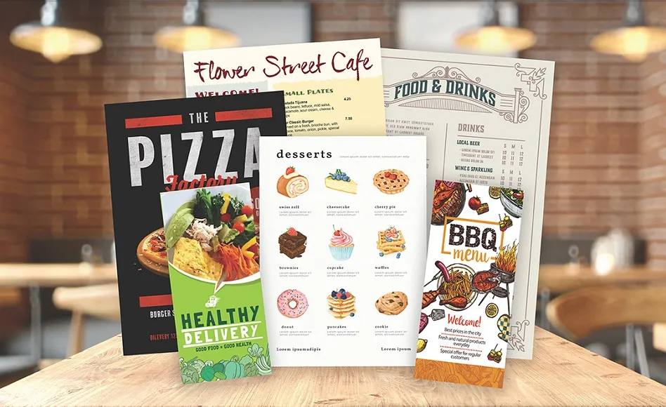 Menu Printing Birmingham